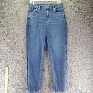 American Eagle Outfitters Jeans Women’s 10 Long Blue Mom Jean Stretch High Rise